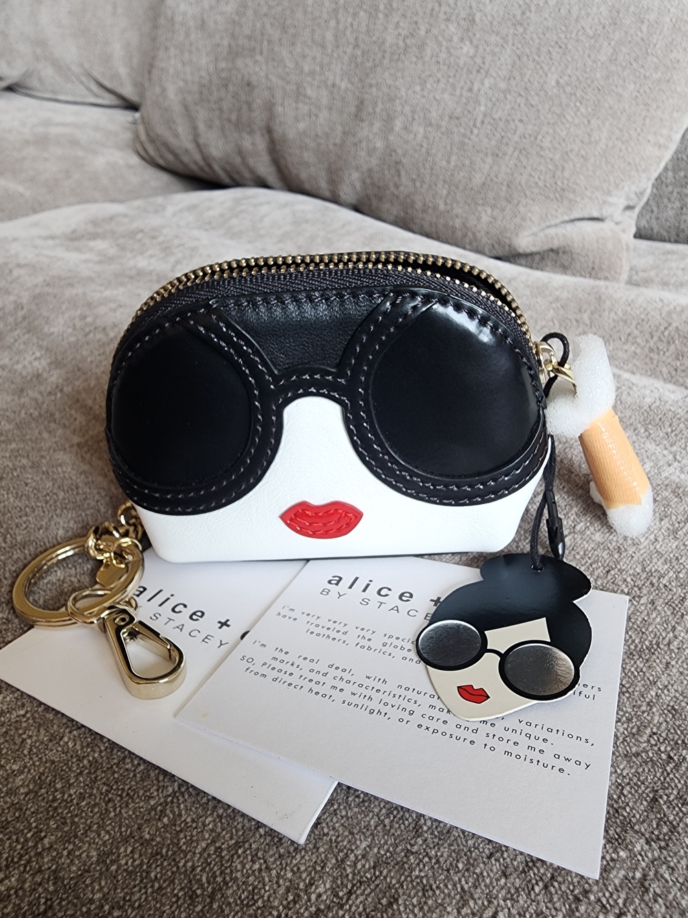 Alice+Olivia Mini Pouch Keychain/NWT